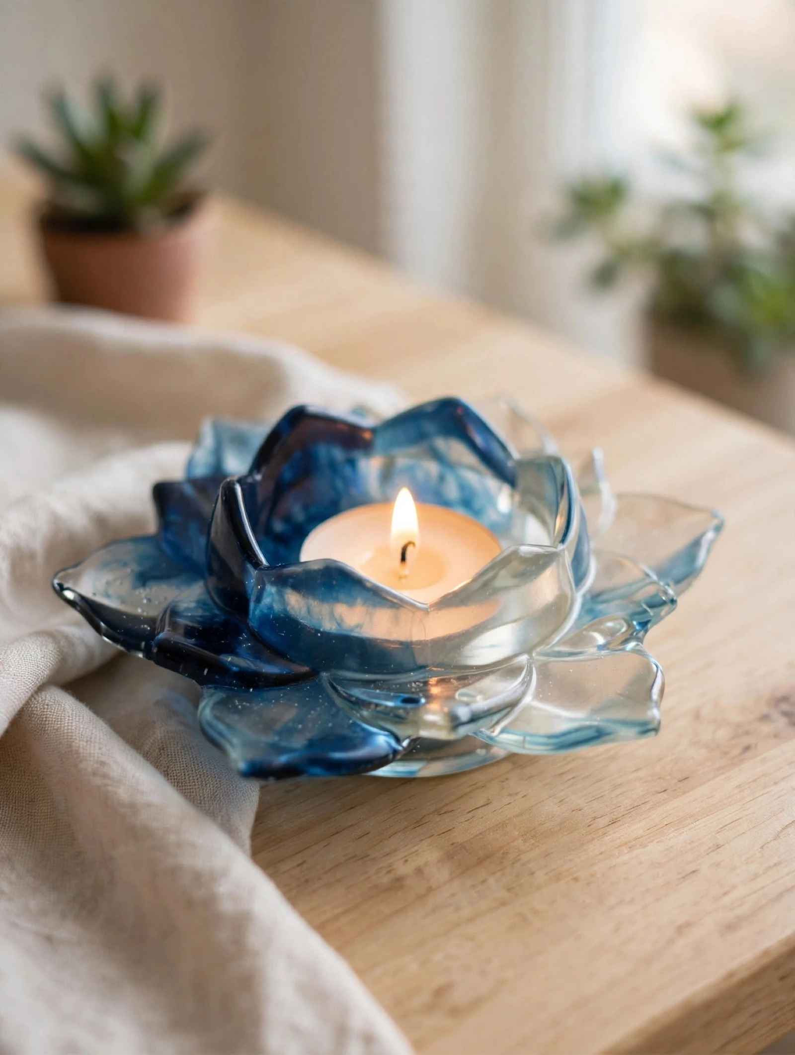 Bougeoir fleur de lotus 
